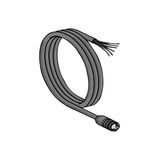 Female, M12, 5-pin, pre-wired connector - cable 15 m