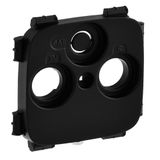 Cover plate Valena Allure - TV-R-SAT 30 mm socket cover - black