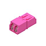 Premium LC-Duplex Coupling MM Polymer case Violett