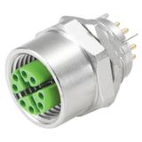 Circular plug connector, installation (PCB connection system), 2-part,