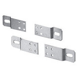 SET OF 4 GALVANISED STEEL BRACKETS FOR FIXING SURFACE-MOUNTING BOARDS