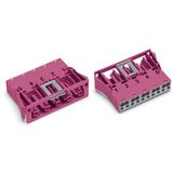 Snap-in socket 5-pole Cod. B pink