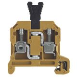 Test-disconnect terminal, Screw connection, 4 mm², 400 V, 25 A, plugga