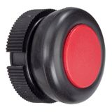 Harmony XAC, Push button head, plastic, red, booted, spring return