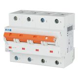 Miniature circuit breaker (MCB), 63A, 3pole+N, type D characteristic