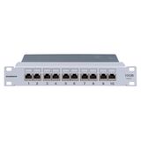 DE-EMBEDDED LINE Patchpanel 10" 10xRJ45 shielded, 10GB, 1U