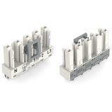 Socket for PCBs straight 5-pole white