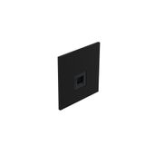 RJ45 socket category 6 UTP 1 module epure matt black