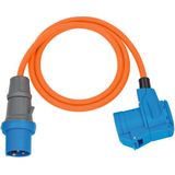 CEE Extension Cable IP44 For Camping/Maritim 1.5m orange H07RN-F 3G2.5 CEE plug, angle coupling 230V/16A