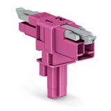 T-distribution connector 2-pole Cod. B pink