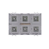 TOUCH PUSH-BUTTON PANEL MODULE - KNX - 6 CHANNELS - WITH INTERCHANGEABLE SYMBOLS - 3 MODULES - CHORUS
