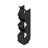 Side element, IP20 in installed state, Plastic, black, Width: 22.5 mm