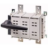 DC switch disconnector, 1250 A, 2 pole, 1 N/O, 1 N/C, with grey knob, service distribution board mounting