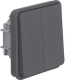 Series switch insert with rocker 2gang and common input terminal, W.1 