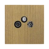 Art d'Arnould universe Epure TV-FM-SAT socket - Bronze