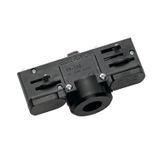 EUTRAC 3-phase track adapter incl. mounting accessory, black