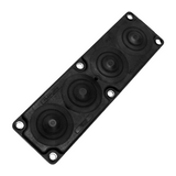 MC25 IP65 RAL 9005 black cable entry plate EMC