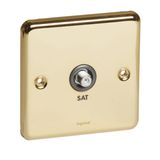 Synergy Authentic Screened Satellite Socket Single "F" Type Gold