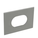 Italian / US standard plate Arteor round version 3 modules - magnesium