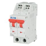 Miniature circuit breaker (MCB) with plug-in terminal, 10 A, 2p, characteristic: D