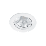 Pamir LED recessed spotlight matt white round
