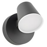 Zeta LED Round Single 12,5W 800lm 3000K IP54 anthracite