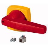 Toggle, 12mm, for mounting shroud, red/yellow