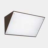 Wall fixture IP65 Curie Big LED 25.1W SW 2700-3200-4000K ON-OFF Brown 2941lm