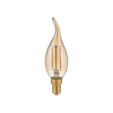 Bulb LED E14 filament candle with a tip 4W 400 lm 2700K brown switch dimmer