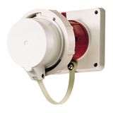 Panel mounted inlet, 16A7p6h400V, IP67