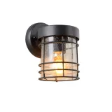 KEPPEL Wall Light IP23 E27 H19cm Black