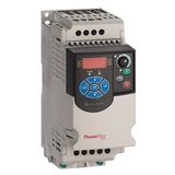 Allen-Bradley 22F-D2P5N103 PowerFlex4M AC Drive, 480VAC, 3PH, 2.5 Amps, 0.75 kW, 1 HP,Frame Size A, IP20 (Open), LED Display, Fixed Digital Keypad, No CE Compliant Filter, No Brake Drive