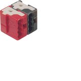 Connectors for twisted pair termination red/black, KNX