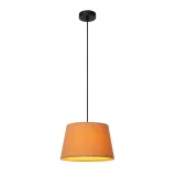 WOOLLY Pendant light-Ocher .-Ø28-1xE27-60W-Cotton