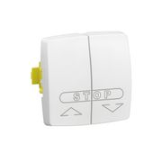 6A label holder push switch Modular surface-mounted switchgear with automatic terminals - white