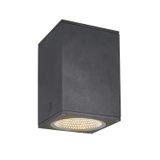 ENOLA SQUARE L, outdoor LED surface-mounted ceiling light anthracite CCT 3000/4000K