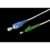 OpDAT patch cord SC-S/LC-S APC OS2, white, 10.0 m