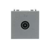 N2250.7 PL TV outlet SAT 1 gang Silver - Zenit