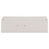 End and intermediate plate 2 mm thick light gray