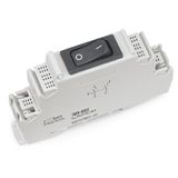 Switching module with circuit breaker Switching voltage: 250 VAC