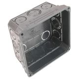 Distribution box, flush type, 75x75x50 mm, halogenfree black