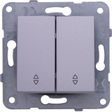 Karre Plus-Arkedia Silver Two Gang Switch-Two Way Switch
