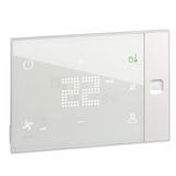 048981 Ux One 24V touch screen thermostat for hotel room heating and air conditioning management - customizable recessed