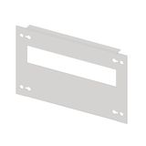 Slotted front plate 1G4 sheet steel, 13MW