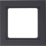 Frame 1gang Q.3 anthracite, velvety