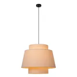 Lucide TRIBUTE - Hanging lamp - Ø 60 cm - 1xE27 - Beige