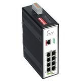 Industrial-Managed-Switch 8-port 100Base-TX PROFINET black metallic