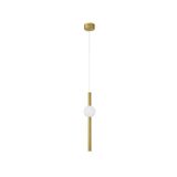 Gold Aluminium  & Acrylic  LED 11 Watt 230 Volt  734Lm 3000K IP20  D: 12 H: 150 cm Adjustable Height