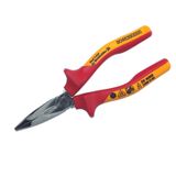 Snipe-nose pliers, 160 mm, Bent, Protective insulation, 1000 V: Yes