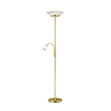 Gerry floor lamp E27+E14 matt brass